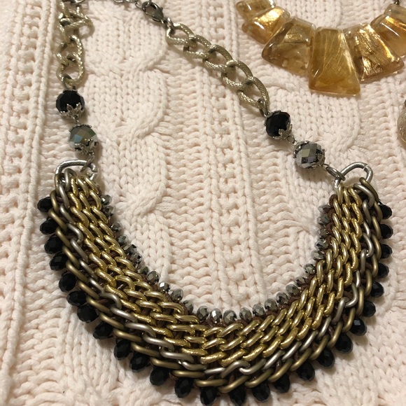 Gold statement necklace bundle - Picture 4 of 4